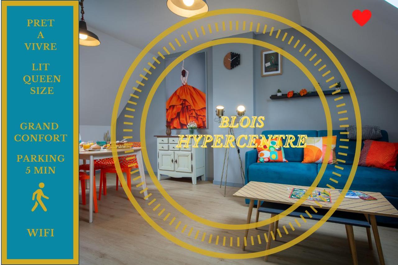 Superlogis - Sous Les Toits - T2- 3Etoiles - Blois-Hypercentre 1 Chambre 4 Personnes Luaran gambar